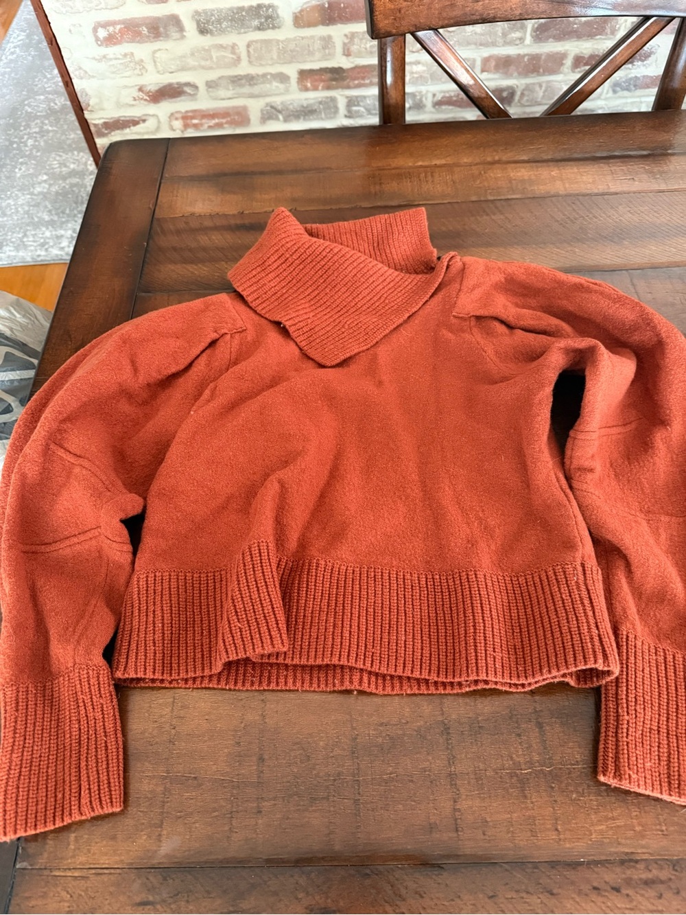Ulla Johnson Rust Turtleneck Sweater